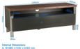 Reno Walnut 120cm TV Cabinet - ADR1200-WAL