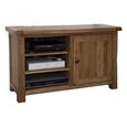 Rustic Oak TV Unit - 1 Door - Oak