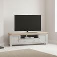 Salcombe TV Unit - Storage Large - Grey Oak