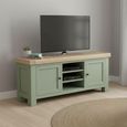 Salcombe TV Unit - 2 Door - Sage Oak