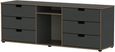 Shanghai Graphite 150cm TV Unit with Glides Legs