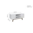 Shard 2 Door TV Unit - White and Oak