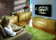 Sherwood Oak Effect 145cm TV Unit