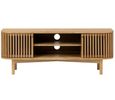 Soho TV Unit - 130cm - Slatted Small Storage - Oak