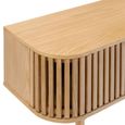 Soho TV Unit - 130cm - Slatted Small Storage - Oak