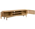 Soho TV Unit - 180cm - Slatted Large Storage - Oak