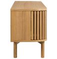 Soho TV Unit - 180cm - Slatted Large Storage - Oak