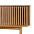 Soho TV Unit - 180cm - Slatted Large Storage - Oak