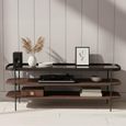 Soho TV Unit - with Shelves - Walnut