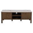 Southampton TV Unit - 2 Door - Ceramic Top - Dark Oak