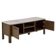Southampton TV Unit - 2 Door - Ceramic Top - Dark Oak