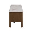 Southampton TV Unit - 2 Door - Ceramic Top - Dark Oak