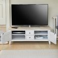 Signature Grey Painted TV Stand - 2 Door - 2 Drawer