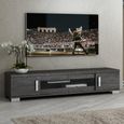 Status Sarah Day TV Unit - 202cm - 4 Sliding Door - Grey Birch