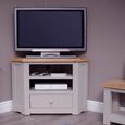 Diamond Painted Corner TV Unit - 1 Drawer