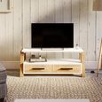 Trinity Reclaimed Wood & White TV Unit