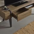 Troy Rustic Wood Effect TV Unit - 1 Drawer