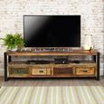 Urban Chic Reclaimed TV Cabinet - 4 Drawer
