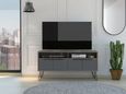 Vegas Grey TV Unit with Hairpin Legs