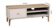 Marlow Medium TV Unit - 120cm - Cashmere Oak