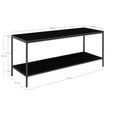 Vita 100cm TV Unit - Black Wood