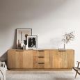 Wrenley Large TV Unit - Storage - 180cm - Natural - Mango Wood