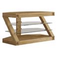 Z Designer Corner TV Unit - Oak
