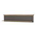 Pontypool Wall Shelf - Dark Grey and Light Oak