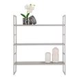Beja Wall Shelf - Grey Metal