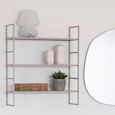 Beja Wall Shelf - Grey Metal