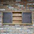Wall Unit - 2 Door - Fir Wood and Metal