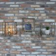Wall Rack - Metal and Glass