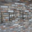 Wall Rack - Metal and Glass
