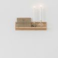 Ember Wall Shelf - 45cm - Bamboo - Natural