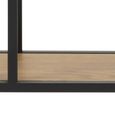 Seaford Wall Rack - Octagonal - Oak and Black Metal