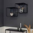 Vita Wall Shelf - Black Melamine
