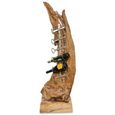 Teak Root Wine Holder Sculpture - 6 Hole