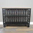 Wine Cabinet - 2 Door - Black Metal Cage - Industrial