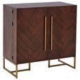 Brando Drinks Cabinet - Acacia Wood