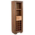 Jodhpur Wine Rack - 1 Drawer - Tall - with Wine Rack - Solid Sheesham Wood
