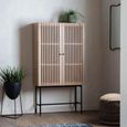Clearance - Okayama Drinks Cabinet - 2 Door - Japandi Style - Oak - A109