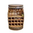 Surrey Wine Cabinet - Barrel - Solid Mango Wood