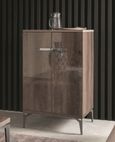 Matera Drink Cabinet - 2 Door - Wood Grain Gloss