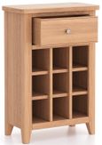 Arden Oak Small Wine Rack