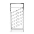Barolo Wine Rack - Silver Metal - 24 Bottle