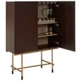 Delta Wine Cabinet - 2 Door - Walnut Wood