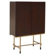 Delta Wine Cabinet - 2 Door - Walnut Wood