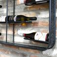 Wine Holder - Black Metal - 10 Wine Bottles - Small