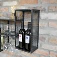 Wine Cabinet - Black Metal