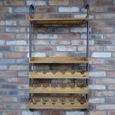 Wine Rack - Fir Wood and Metal